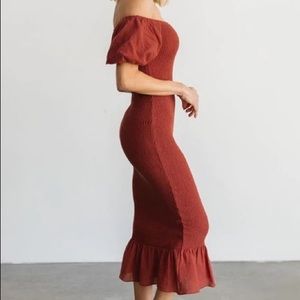 Baltic Born Alana Smocked Midi Dress - Bump Friendly